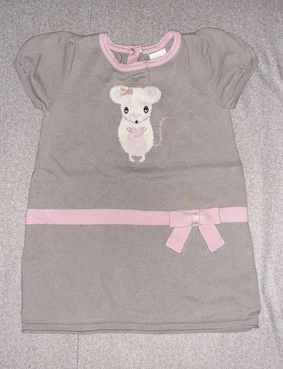 Sukienka tunika H&M 80 kamizelka 86 jesień zima Hello Kitty