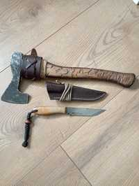 Nóż i toporek na biwak