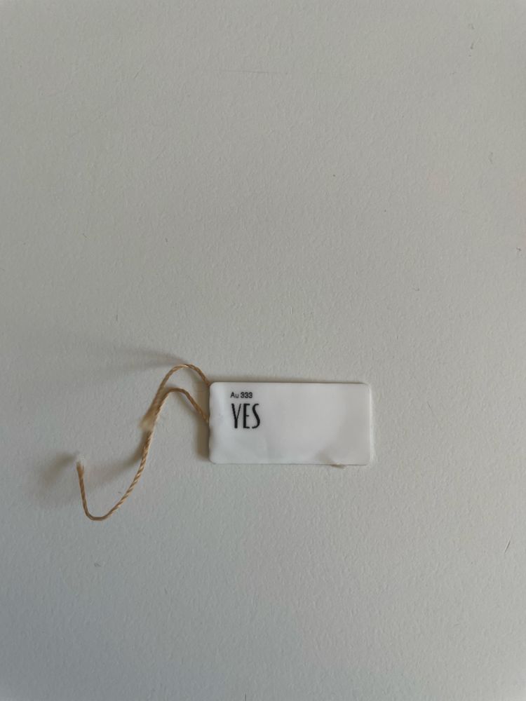 YES złoty pierścionek z akwamarynem