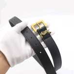 Pasek paski Yves Saint Laurent Paris 3cm zloty YSL 105 logowany