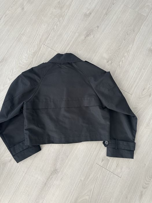 Тренч zara XS/S/M вкорочений тренч zara чорний піджак zara куртка zara