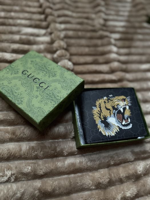 Portfel czarny gucci meski