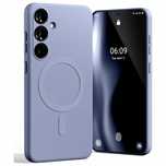 Etui do Galaxy S24 FE Mercury MagSafe Silikonowe mikrofibra lawendowe