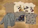 Paka bluzeczek z H&M o rozmiarze 74