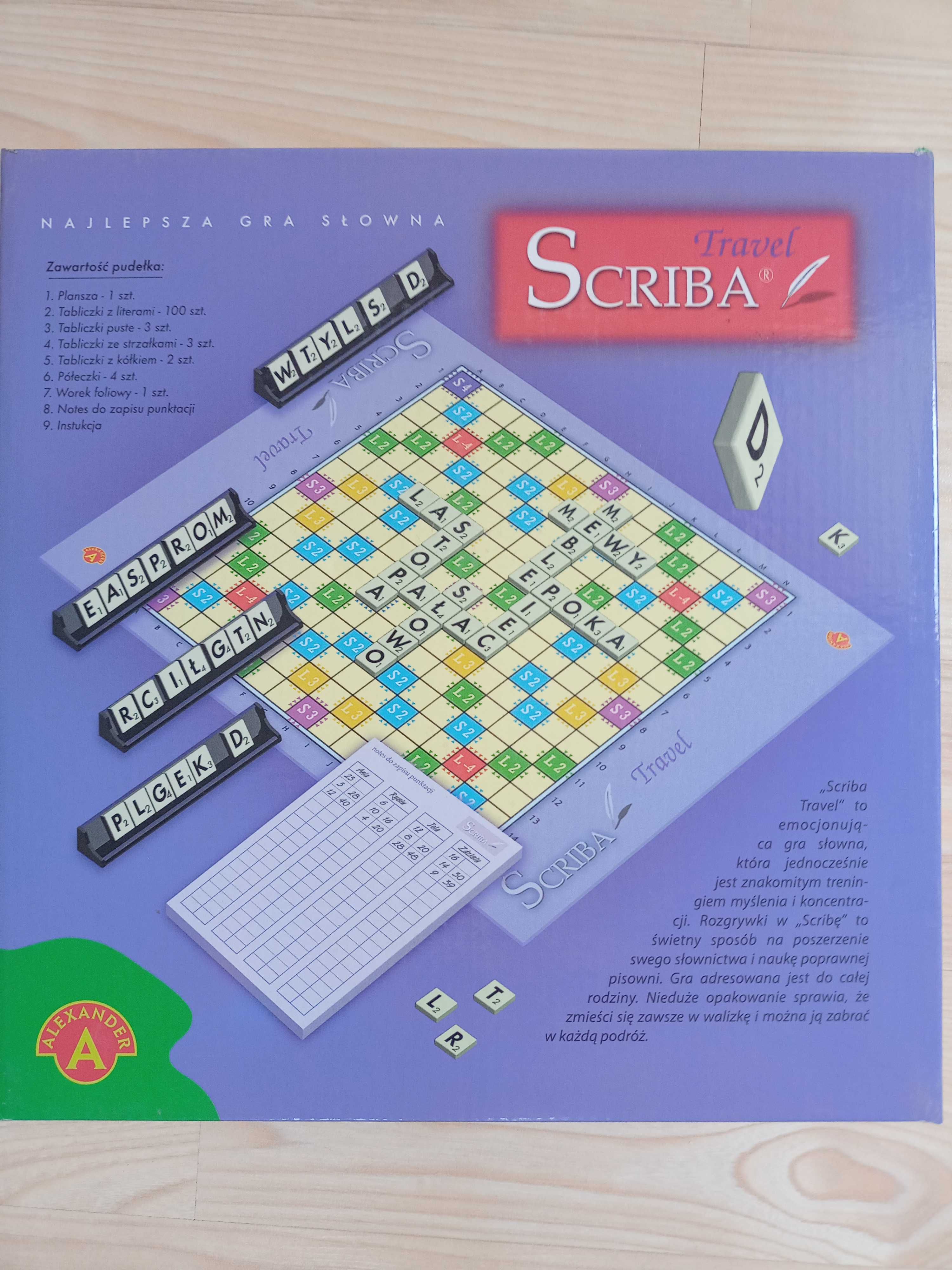 Scrabble, scriba gra planszowa