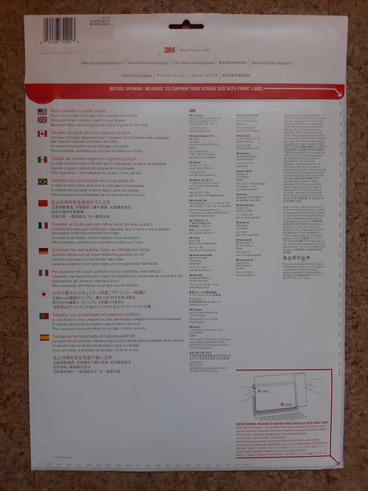 Filtro privacidade para monitor