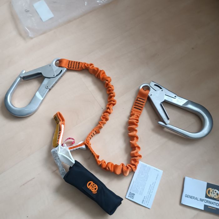 Lonża wspinaczkowa alpinistyczna z absorberem