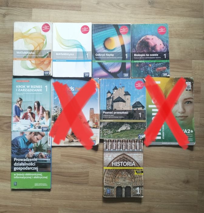 Podręczniki dla 1 klasy technikum liceum szkoła średnia