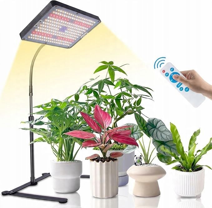 Lampa LED do uprawy roślin pokojowych, 242 diody LED z timerem PILOT