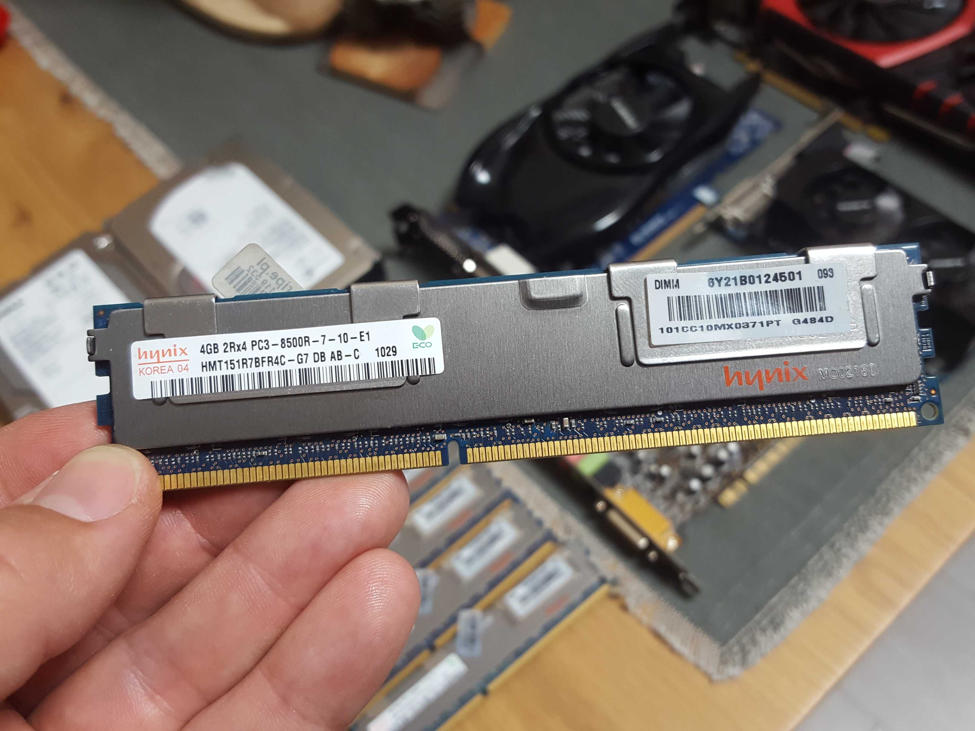 Ram Pamięć 32GB Hynix 8 Kości po 4GB DDR3 1066MHz PC3-8500R RDIMM ECC