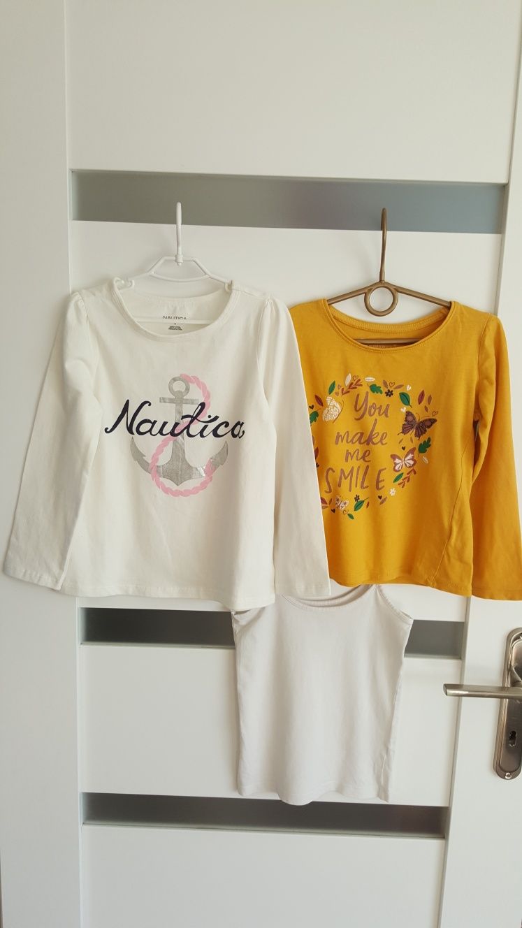 Nowa bluzka Nautica, Primark, Reserved r.5 lat 110cm
