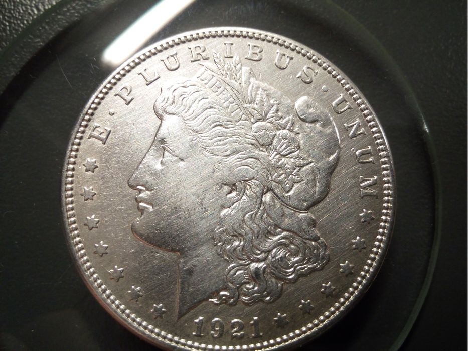 One dollar 1921 S USA Denver * stan okołomenniczy ++ z detalami MS