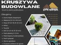 Piach kopany, piasek płukany, drenażowy, Tłuczeń, Kliniec, Grys