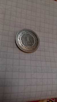 Moneta 2022 1 zł uszkodzony