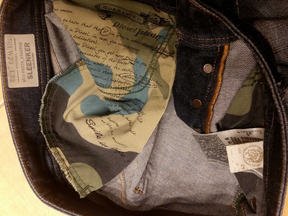 84/106 cm DIESEL SLEENKER W30 L32 slim skinny W29 L30 rurki opium y2k
