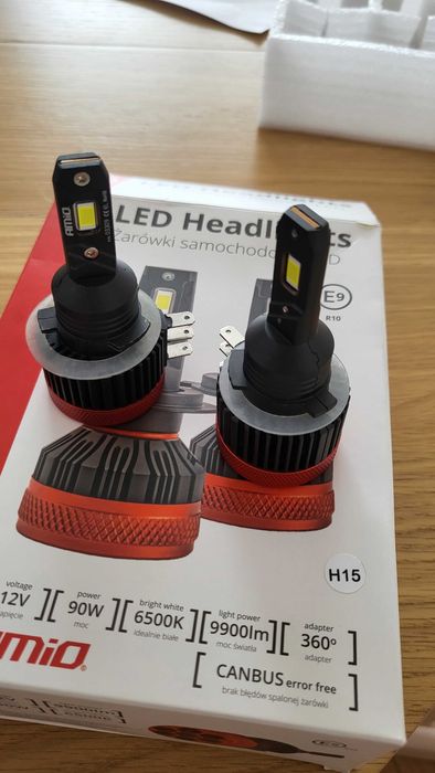 Żarówki Amio H15 90 W 2 szt. 6500K