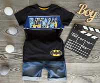 Джинсовые шорты и футболка с Batman. Возраст 4 - 5 лет