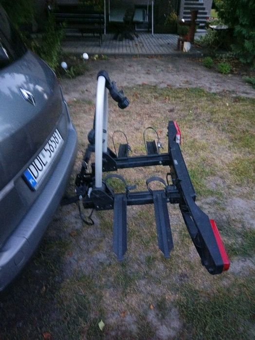 na 2 elektryki bagażnik rowerowy na hak aluminiowy stan BDB. uchylany