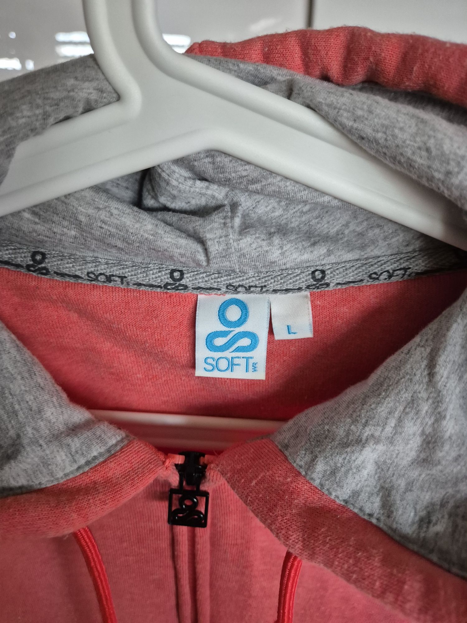 Bluza rozpinana koralowa L 40