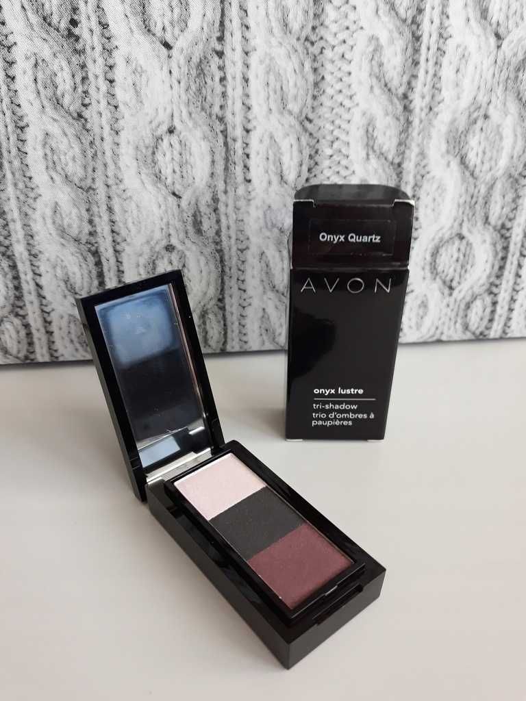 AVON potrójne cienie Onyx Quartz aplik. i lusterko