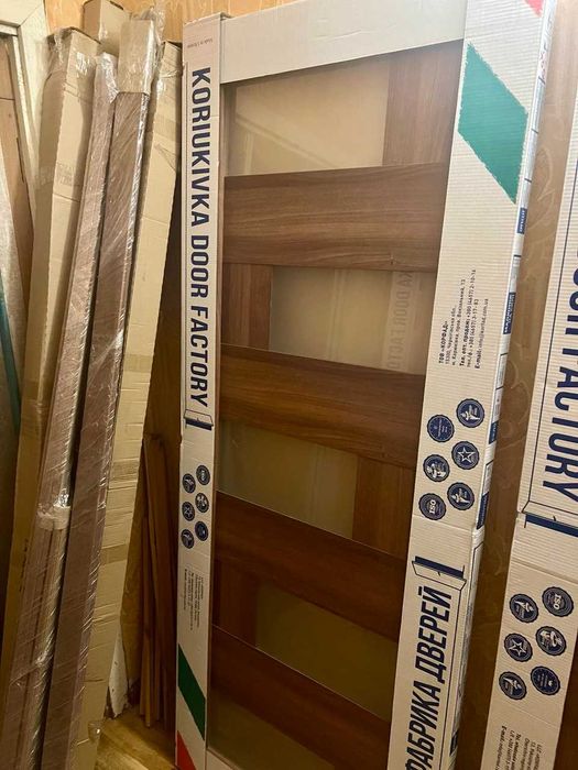 Межкомнатные двери Palmira Итальянская Ольха ПВХ (с матовым стеклом)