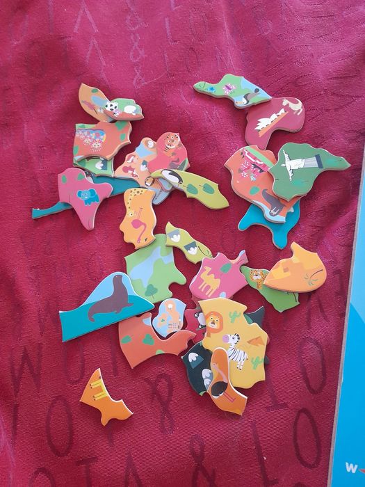 Puzzle magnético do Mundo / Planisfério Magnético