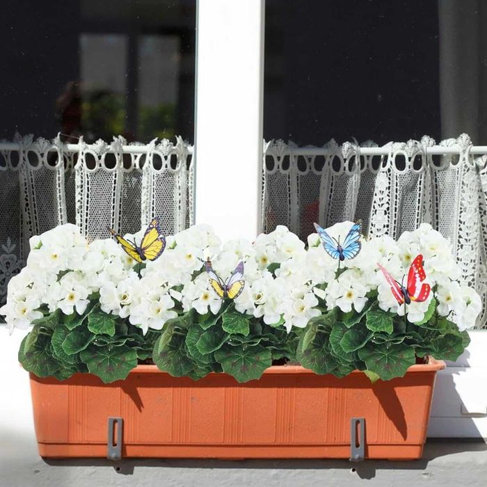 Avoik Sztuczne kwiaty, 4 pęczki pelargonii