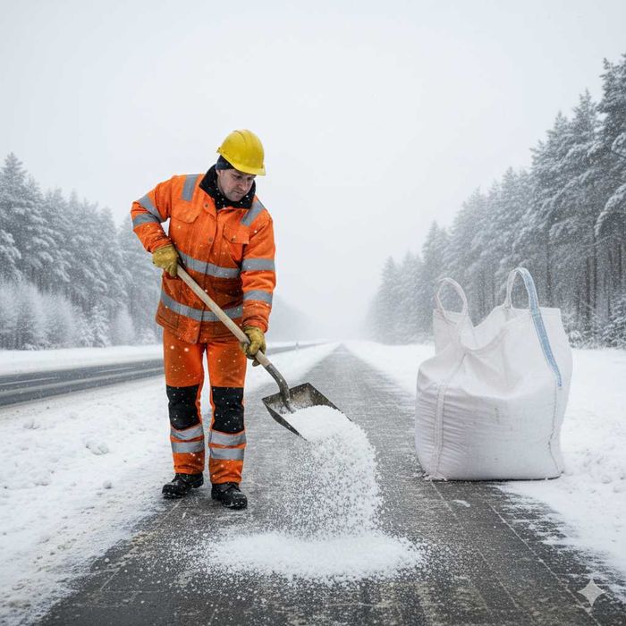 SÓL drogowa z ANTYZBRYLACZEM Chlorek Sodu KURIER gratis tona bigbag