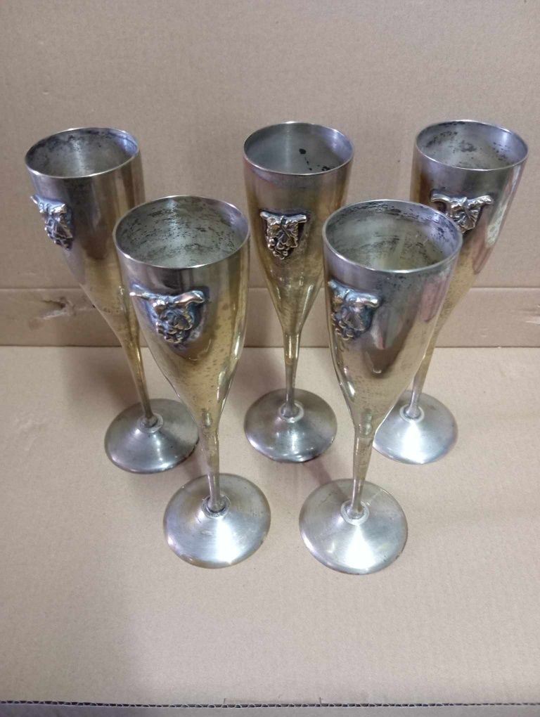 Taças de champanhe vintage
