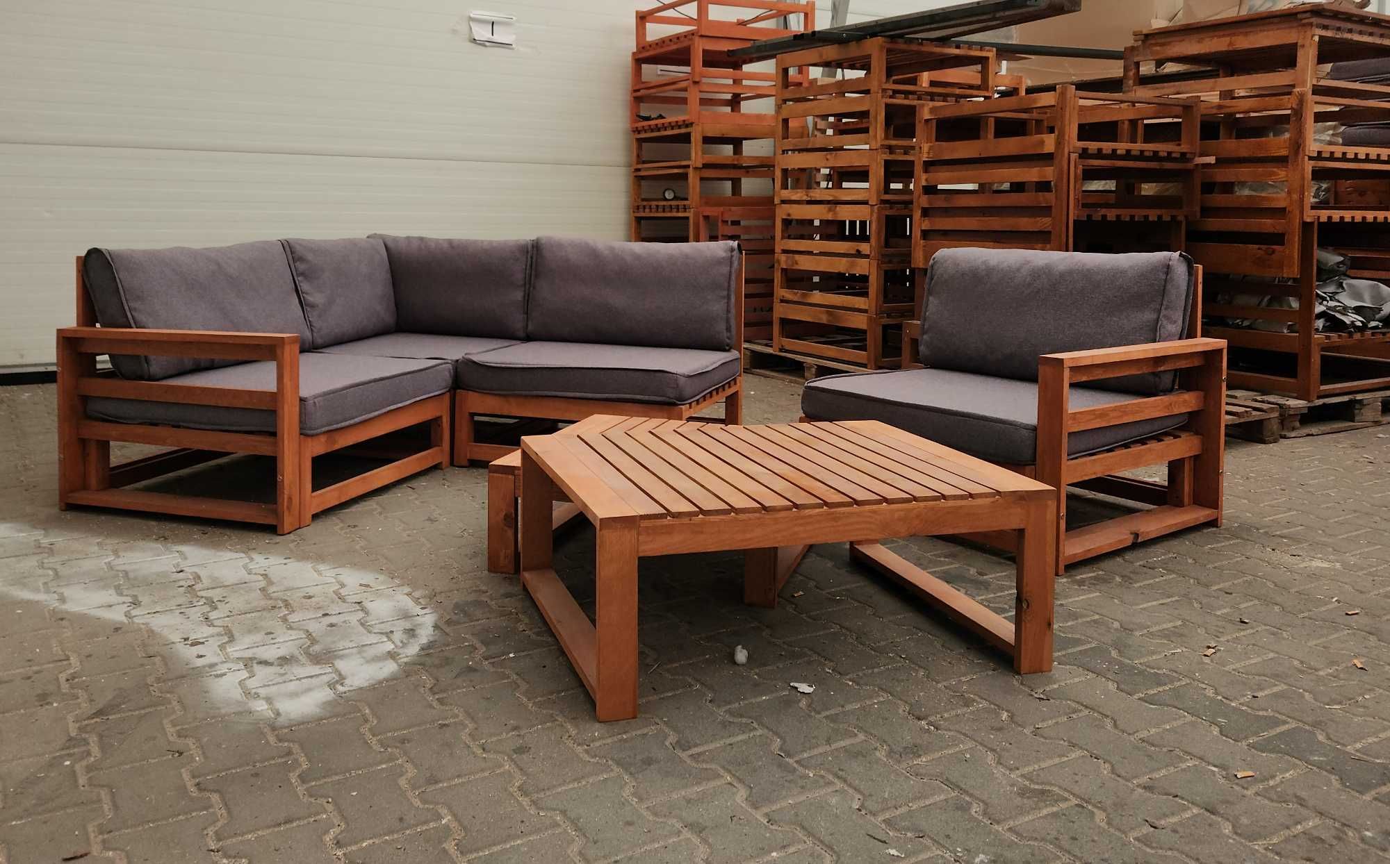 Meble ogrodowe Tamaro III Sofa + dwie ławy