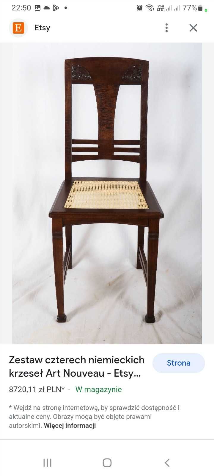 4 krzesla vintage gratka dl konesera