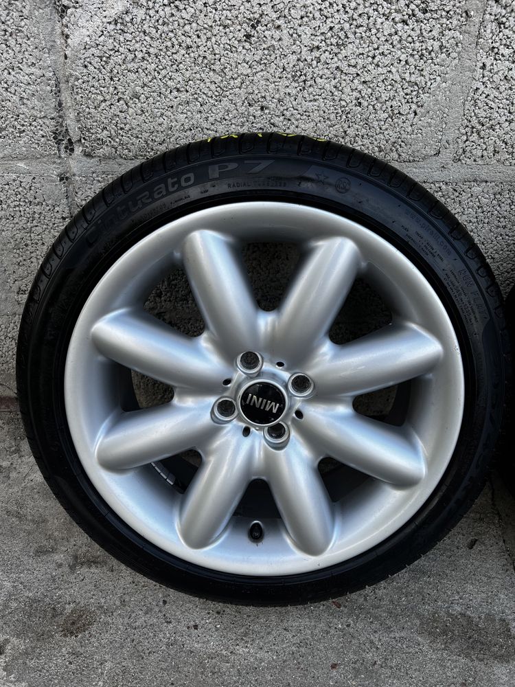 Oryginalne Alufelgi R17 4x100 Mini Cooper Opony Letnie 205/45/17