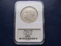 Stare monety 10 złotych 1932 Jadwiga grading XF40 srebro 2RP