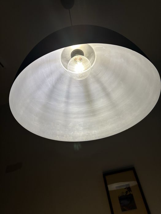 Lampa sufitowa granatowa