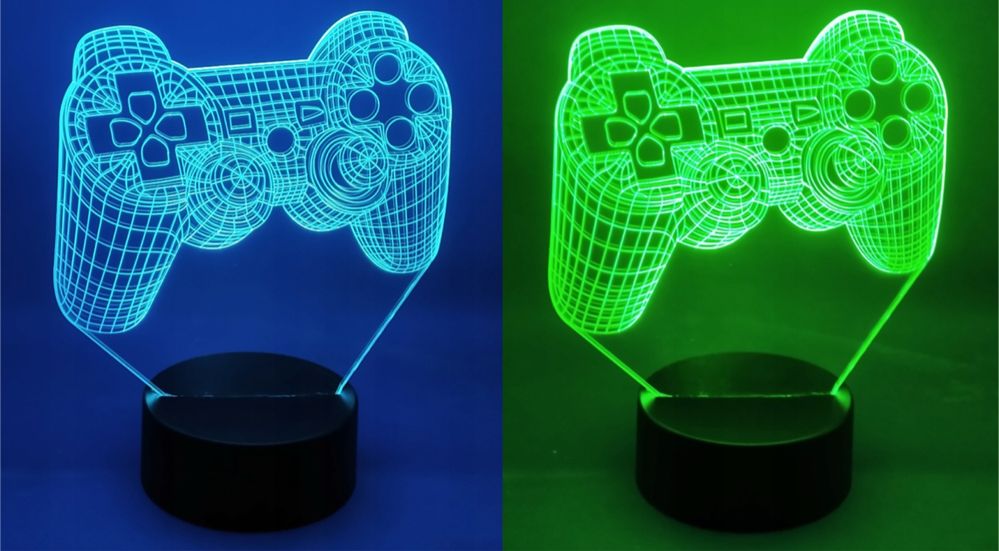 Lampka nocna 3D LED pad do playstation 4