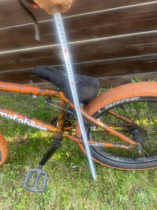 Bmx Mafiabikes Kush2+ 20 orange splat siodełko zamszowe