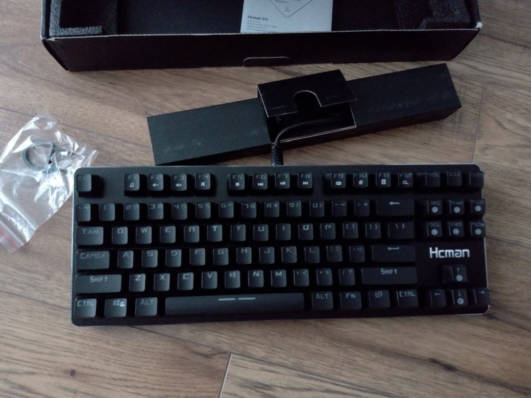 Hcman Klawiatura mechaniczna H02 QWERTY, gamingowa