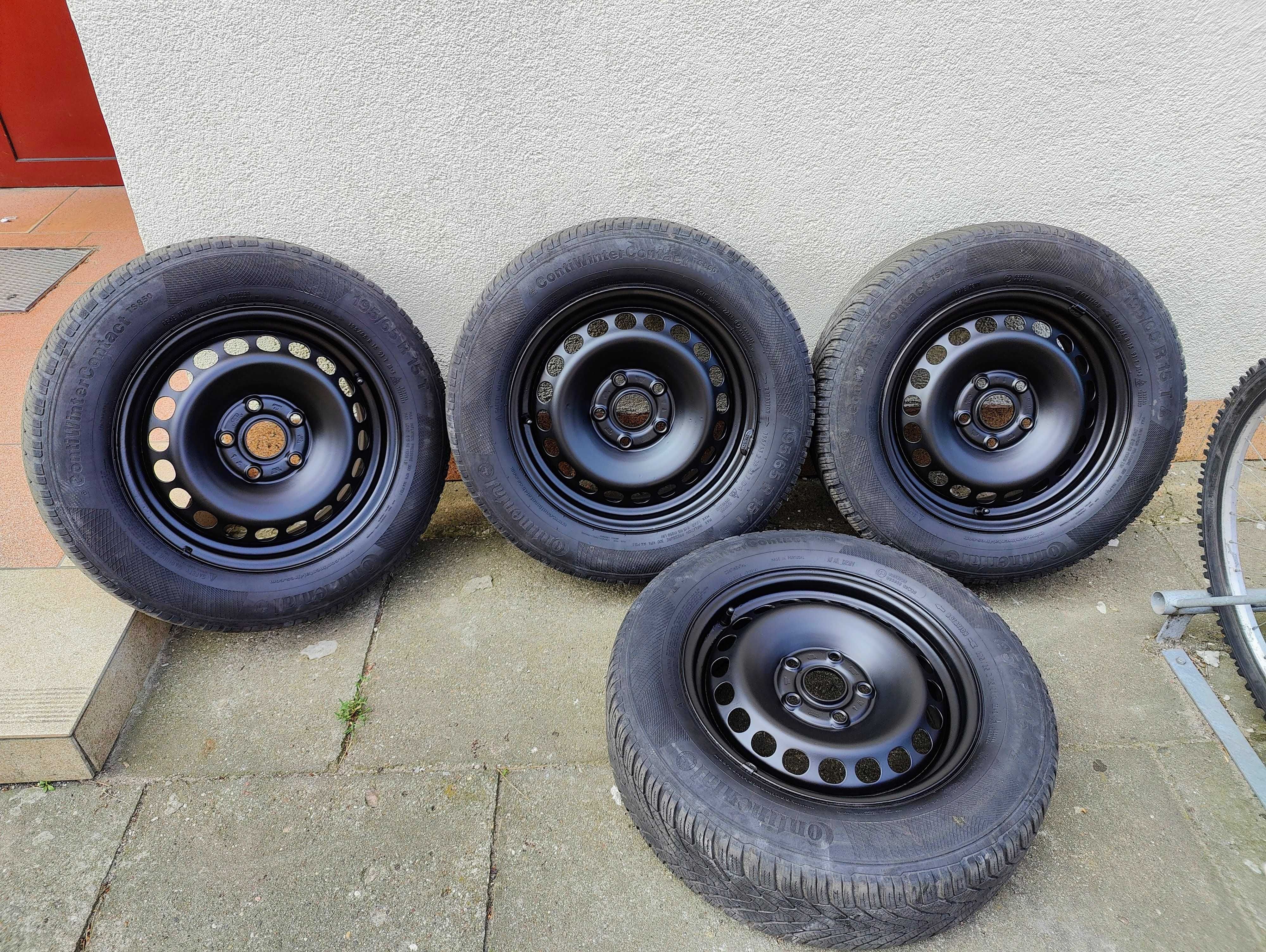 Sprzedam felgi VW komplet kół zimowych R15 5x112 +Kołpaki jako prezent