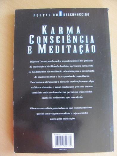 Karma, Consciência e Meditação de Stephen Levine