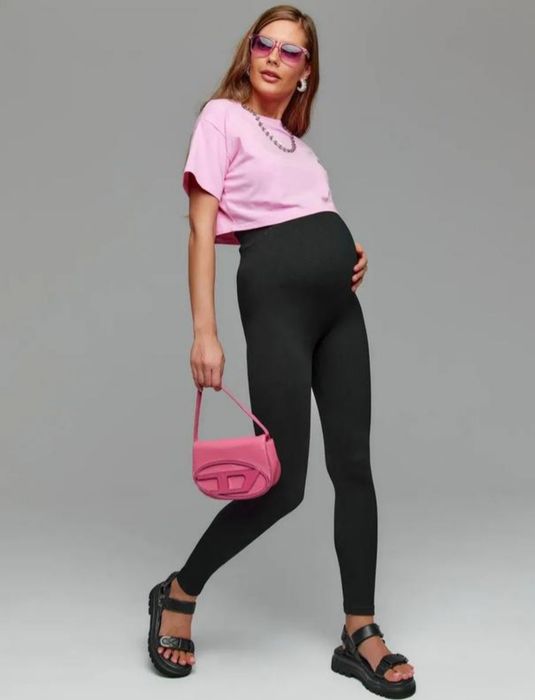 Лосіни рубчик на хутрі для вагітних