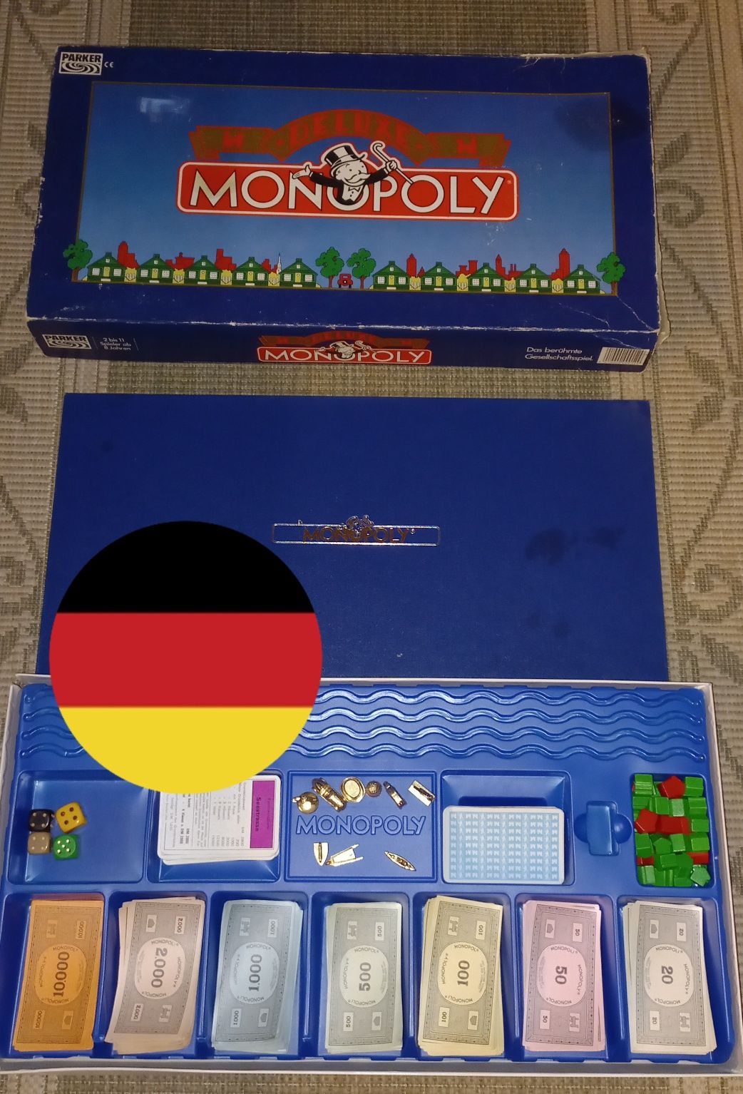 Vintage Monopoly deluxe Monopol gra planszowa