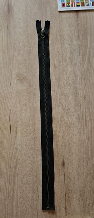 Nowy zamek metalowy czarny 50 cm