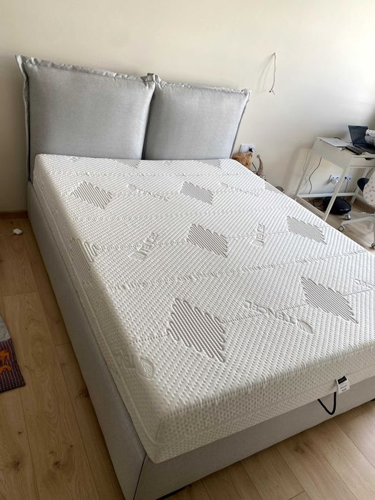 Nowe łóżko kontynentalne ze schowkem, 160x200