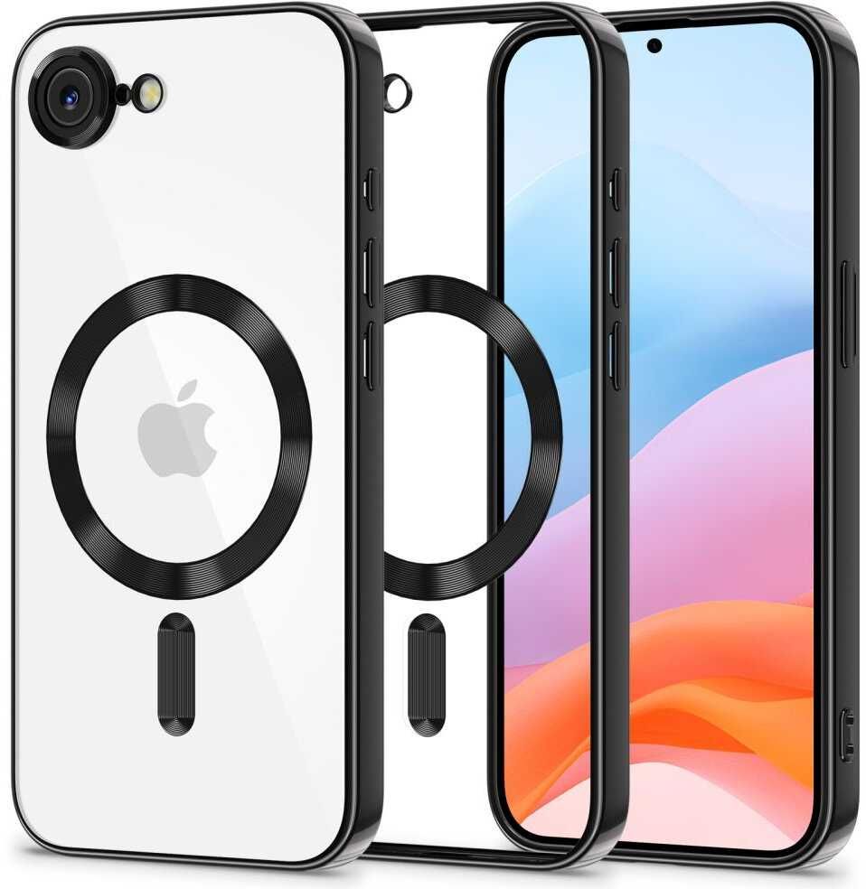 Etui do Apple iPhone 16e Magsafe Czarne Case + Pełne Szkło Hartowane