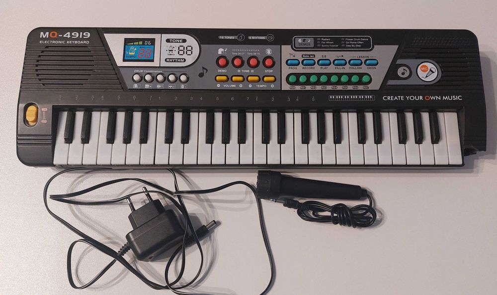 Elektroniczny keyboard pianino dla dziecka