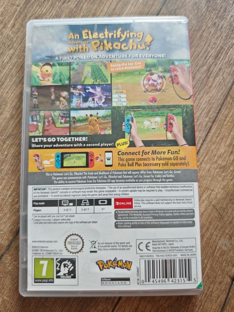 Pokemon lets go Pikachu Nintendo Switch