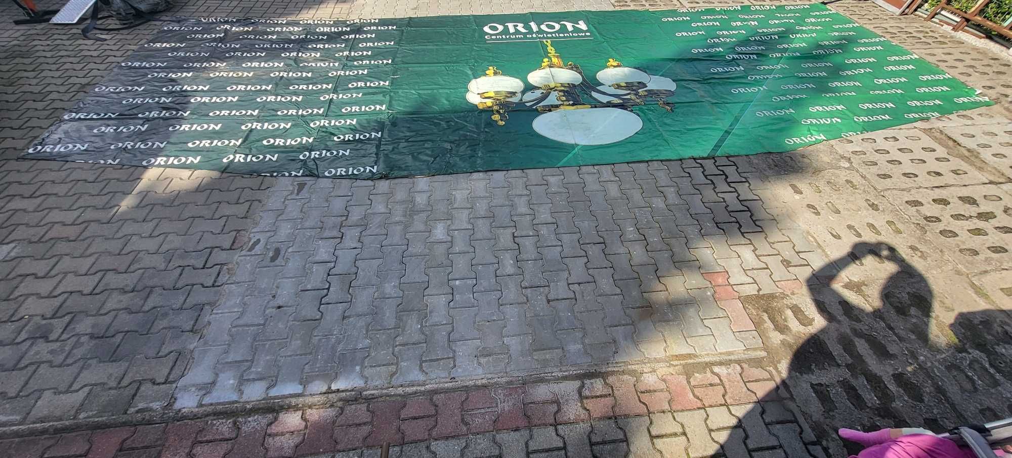 Duża Plandeka 8,40m x 2,70m Uniwersalna Gruba Mocna Wodoodporna Baner