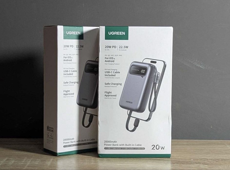 Ugreen 22.5W Павер банк Power bank fast charging