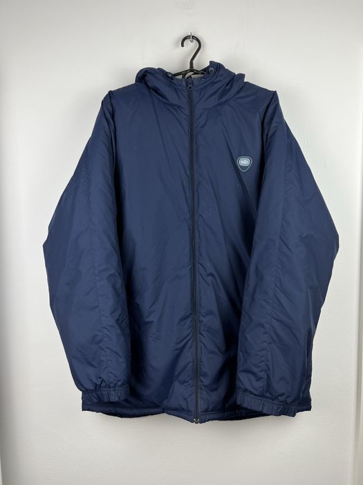 Granatowa kurtka zimowa męska vintage Nike rozmiar L fitz XL puffer