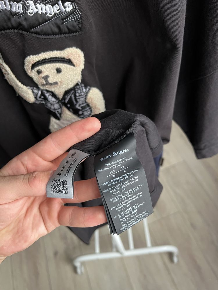 Л-ХЛ(size) Чоловіча котонова футболка Palm Angels з великим логотипом